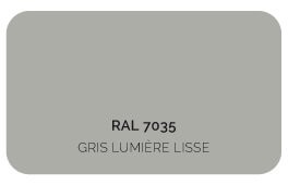 Tablier Gris Clair 7035 Label Qualicoat, Qualimarine
