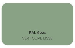 Tablier Vert Olive 6021 Label Qualicoat, Qualimarine