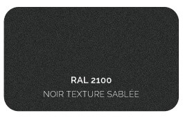 Tablier Noir 2100 Finition Structuré Sablé Label Qualicoat, Qualimarine