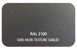Noir 2100 Finition Structuré Sablé Thermolaquage Label Qualicoat, Qualimarine