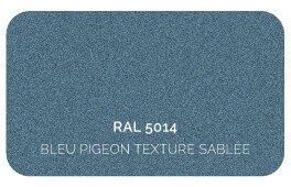 Bleu Pigeon 5014 Finition Structuré Sablé (Cossu, Robuste et Résistant aux Micro Rayures) 