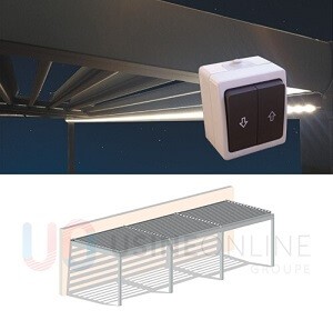Led Filaire Coffre Avant 3 Modules (Interrupteur Idem que Motorisation Fourni)