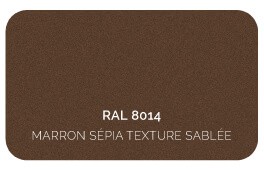 Marron Sépia 8014 Finition Structuré Sablé (Cossu, Robuste et Résistant aux Micro Rayures)