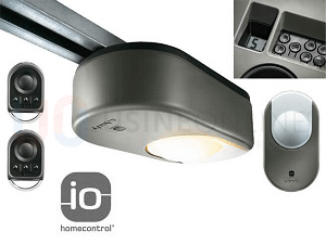 Motorisation Somfy Dexxo Smart IO Débrayable + 2 Émetteurs 4 Canaux + Centrale avec Bouton Poussoir ; Ouverture Piétons/Véhicule