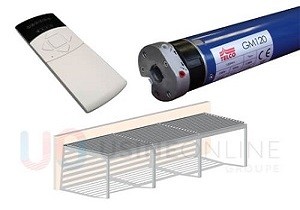 Motorisation Telco Radio 3 Modules (Largeur Max 12m) - Télécommande Multicanaux (Moteurs/Led) + Commande de Secours