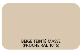 Coffre PVC Beige Teinté Masse