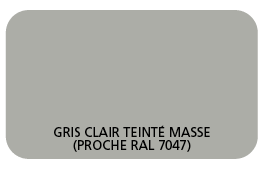 Coffre PVC Gris Clair Teinté Masse