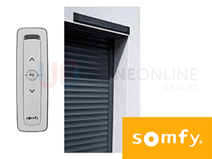 Motorisation Solaire Déportée SOMFY Sans Branchement (télécommande 1 canal fournie)