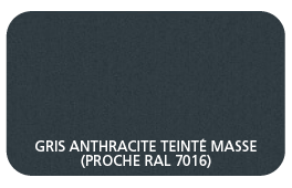 Coffre PVC Gris Anthracite Teinté Masse