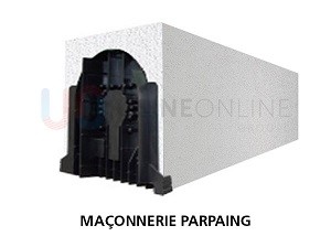 Coffre Tunnel 1 Face Fibre pour Maçonnerie en Parpaing
