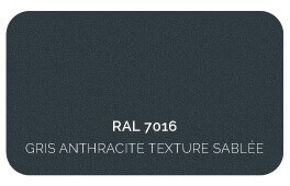 Panneau Solaire Déporté Coloris Gris Anthracite 7016 Texture Sablée