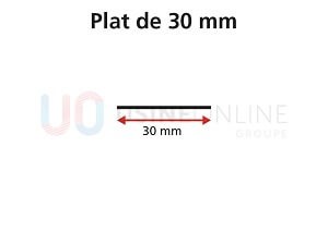 Lot de 6 Plats PVC 30 x 2950 mm (même coloris que la menuiserie)