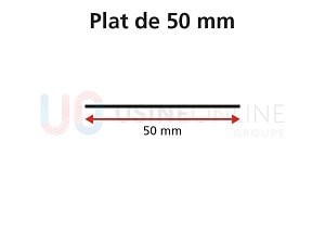 Lot de 6 Plats PVC 50 x 2950 mm (même coloris que la menuiserie)