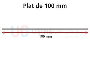 Lot de 3 Plats PVC 100 x 2950 mm (même coloris que la menuiserie)