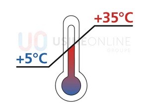 Condition Climatique de Mise en Œuvre  : Entre +5°C à +35°C