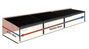 Fourniture Joint d'étanchéité + Platines Adaptées pour la jonction des Modules si Option Pergola Bioclimatique H3 avec 3 Modules