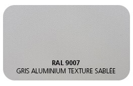 Gris Aluminium 9007 Finition Structuré Sablé (Cossu, Robuste et Résistant aux Micro Rayures)