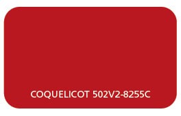 Coloris Toile Coquelicot 502V2-8255C