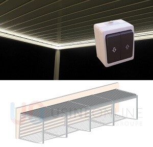 Led Filaire 3 Côtés 6 Modules (Interrupteur Idem que Motorisation Fourni) 