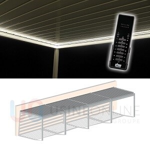 LED 6 Modules 3 Côtés (2 Côtés + Coffre Avant) 3500°K Blanc Médian 3000 Lumens + Télécommande Groupée Intensité Variable