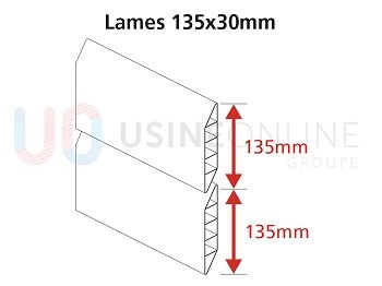 Section Lames 135x30 mm