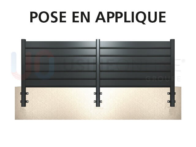 Pose à l'Anglaise (à visser en Applique)