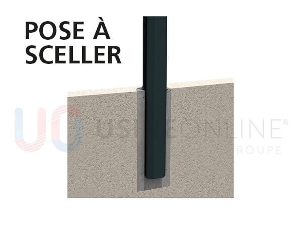 Pose à Sceller (Béton non Fourni)