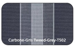 Rayée Carbone Gris Tweed T502