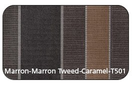 Rayée Marron Caramel Tweed T501