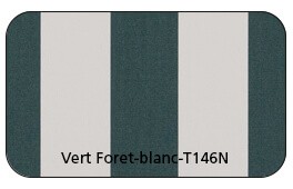 Rayée Vert Forêt Blanc T146N