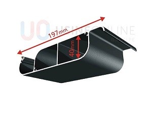 Lames Double Paroi 197 x 40 mm Alu Extrudé Design Plat + Cloison Centrale Renforcée + Joint 100% Etanche + Ouverture 0° à 115°