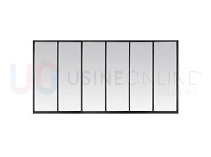 Verrière 6 Vitrages (H) 1230 x (L) 2070 mm