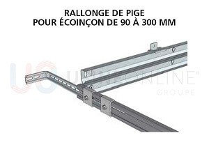 Avec 2 Rallonges de Piges pour Ecoinçon de 90 à 300 mm