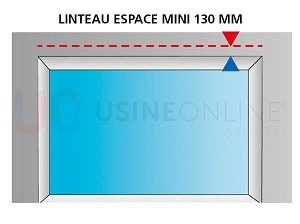 Retombée de Linteau Minimum de 130 mm