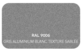 Gris Alu Blanc 9006 Finition Texture Sablée