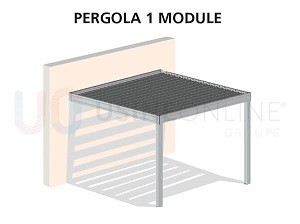 Pergola Adossée 1 Module 