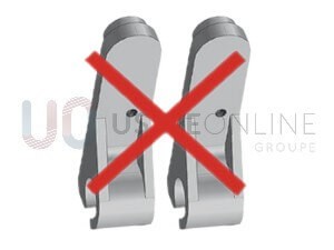Sans Lot de 2 Supports de Guide Haut Pose Plafond