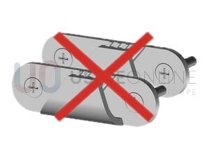 Sans Lot de 2 Arrêtoirs Drisse (Droit et Gauche) + 4 vis 