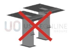 Sans Lot de 2 Platines à sceller 