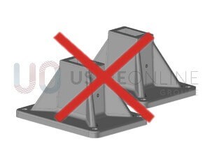 Sans Lot de 2 Platines à Fixer