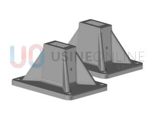 Avec Lot de 2 Platines à Fixer ST24