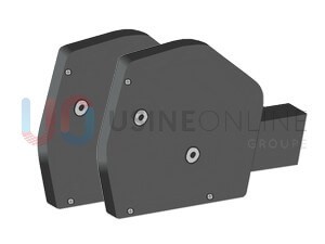 Avec Lot de 2 Joues de Coffre JSV03A + Vis