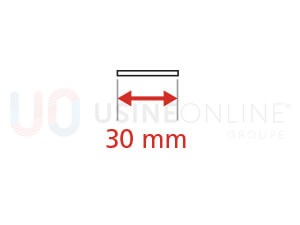Lot de 3 Plats Intérieurs (2 Montants + 1 Traverse Haute) 30 mm (Coloris Idem Porte Face Intérieure)