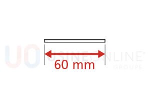 Lot de 3 Plats Intérieurs (2 Montants + 1 Traverse Haute) 60 mm (Coloris Idem Porte Face Intérieure)