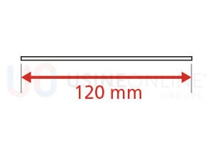 Lot de 3 Plats Intérieurs (2 Montants + 1 Traverse Haute) 120 mm (Coloris Idem Porte Face Intérieure)