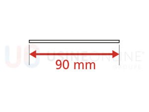 Lot de 3 Plats Extérieurs (2 Montants + 1 Traverse Haute) 90 mm (Coloris Idem Porte Face Extérieure)