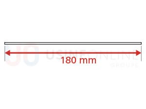 Lot de 3 Plats Extérieurs (2 Montants + 1 Traverse Haute) 180 mm (Coloris Idem Porte Face Extérieure)