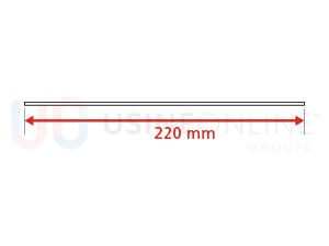 Lot de 3 Plats Extérieurs (2 Montants + 1 Traverse Haute) 220 mm (Coloris Idem Porte Face Extérieure)