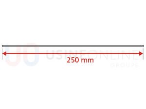 Lot de 3 Plats Extérieurs (2 Montants + 1 Traverse Haute) 250 mm (Coloris Idem Porte Face Extérieure)
