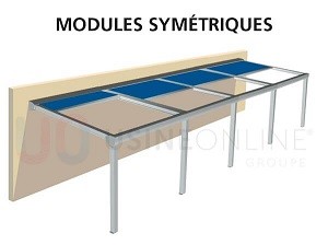 4 Modules Symétriques (5 Poteaux à Distance Égale)